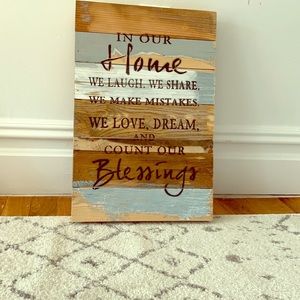 Sweet Bird & Co. Positive Message Wooden Sign.